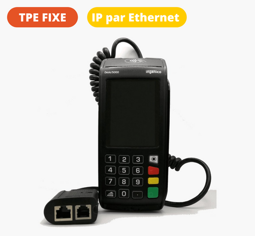 TPE fixe Desk 5000 IP modem 2LS - Espace Monétique - TPE.FR