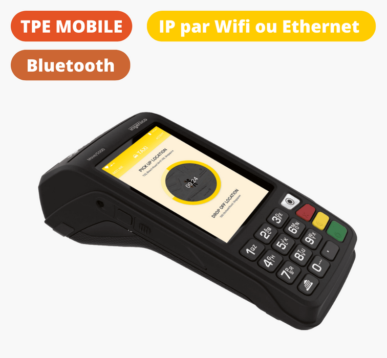 TPE portable Move 5000 Bluetooth Wifi IP base Bluetooth - Espace Monétique - TPE.FR