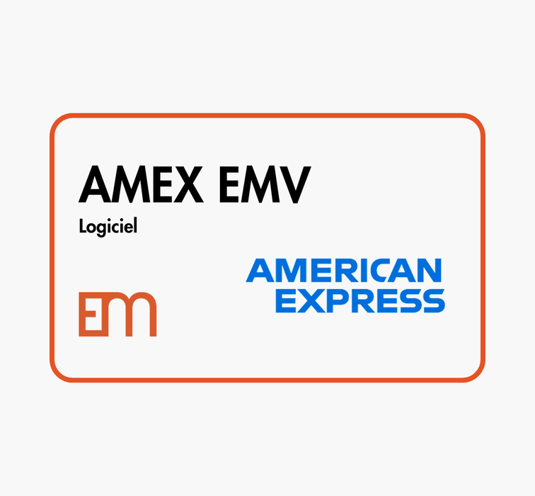 Logiciel AMERICAN EXPRESS EMV Espace Mon tique
